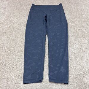 ZYIA Active Leggings Women's Gray Camouflage Activewear Size 8-10